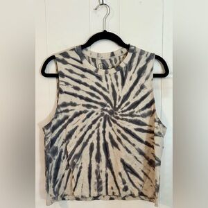 SAGE COLLECTIVE Tie Dye Crew Neck Tank Top - L